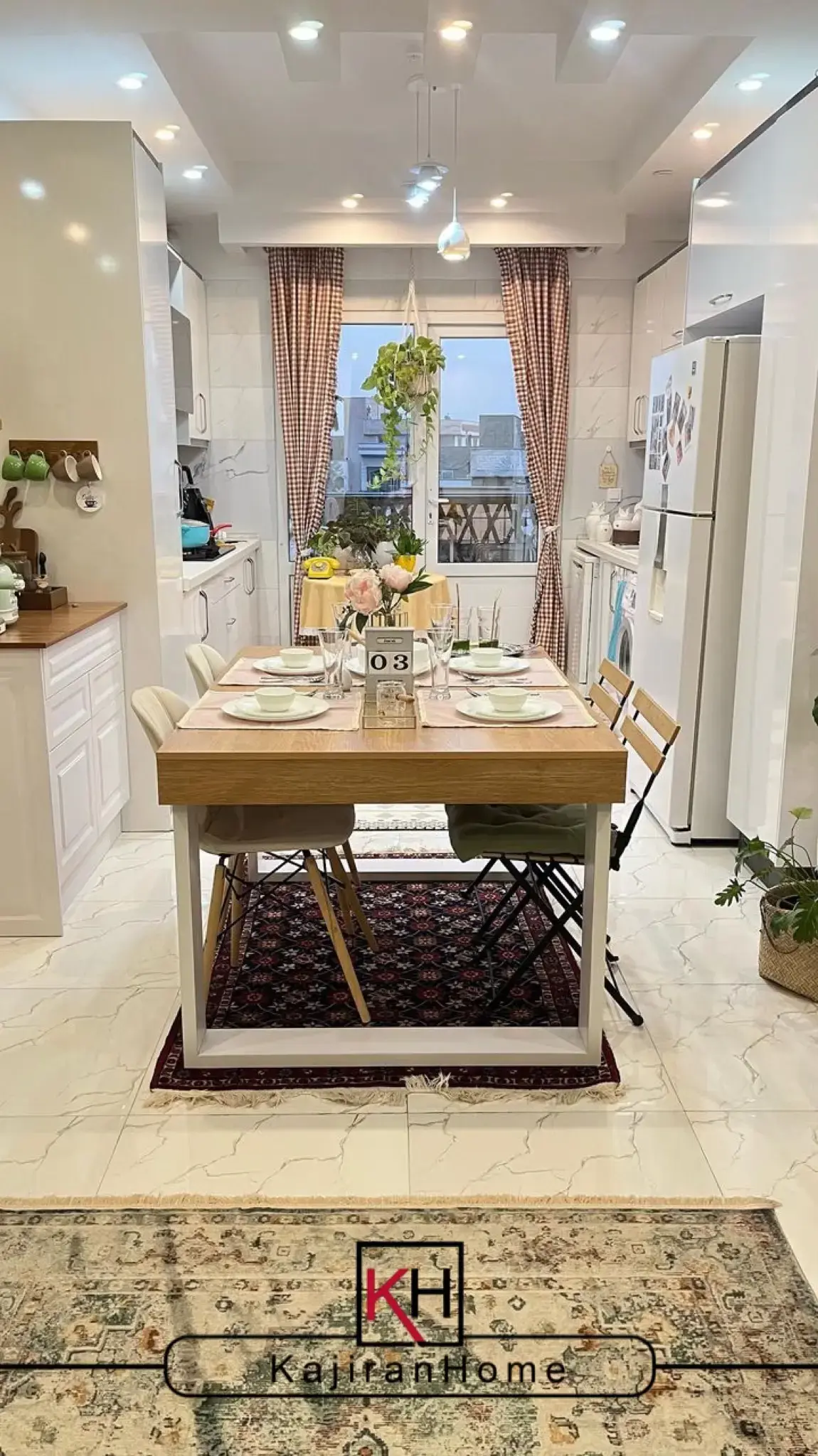 میز ناهار خوری تمام ام دی اف