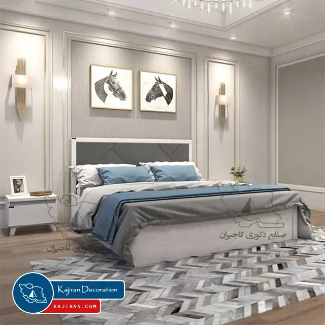 تختخواب دو نفره مدل لمسه